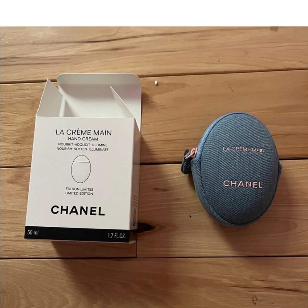 CHANEL La Crème Main Hand Cream with Denim Pouch